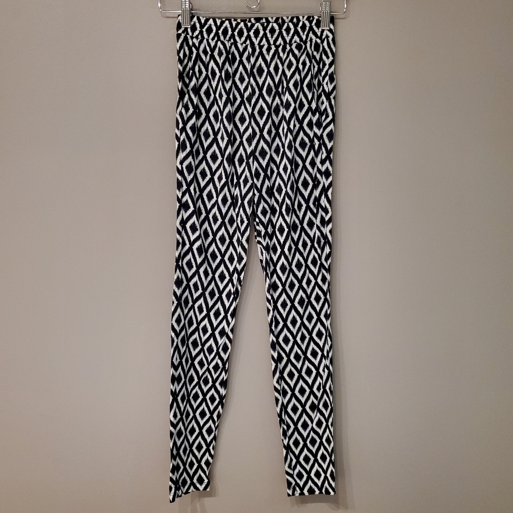 H&M Diamond Patterned Pants - Size XS